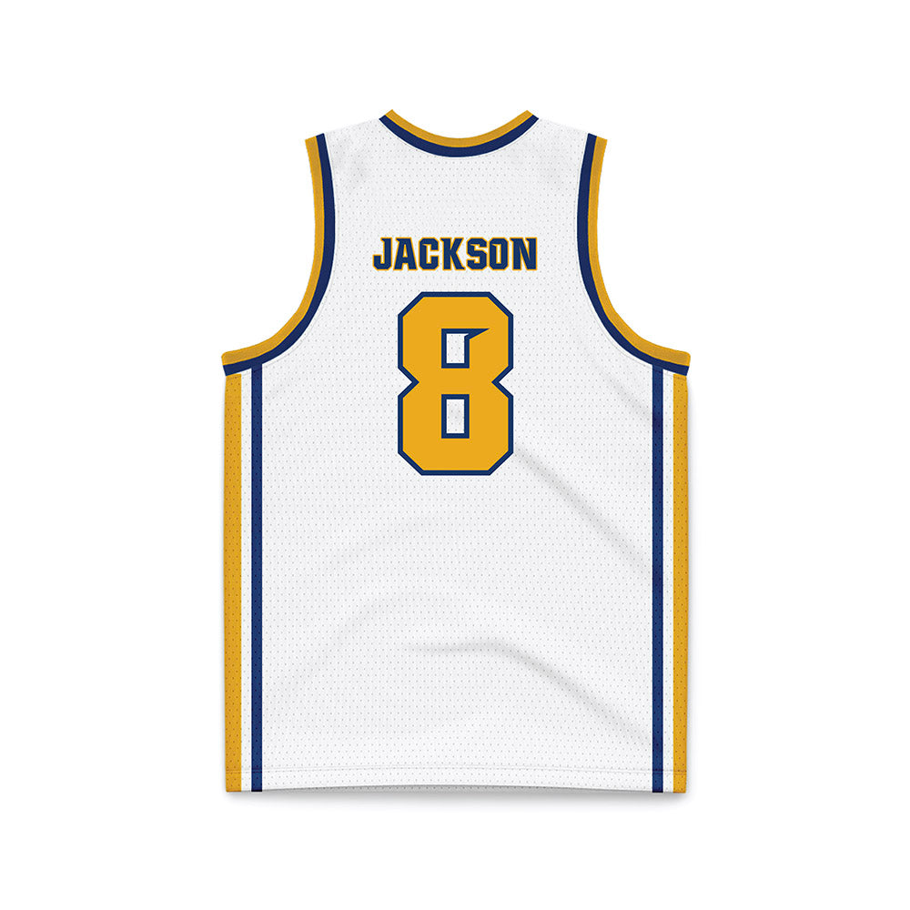 Canisius - NCAA Men's Basketball : Carter Jackson - White Basketball Jersey