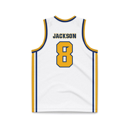 Canisius - NCAA Men's Basketball : Carter Jackson - White Basketball Jersey