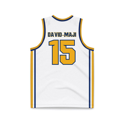 Canisius - NCAA Men's Basketball : Maji David-Maji - White Basketball Jersey