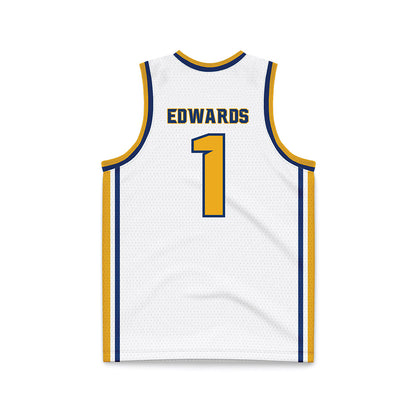 Canisius - NCAA Men's Basketball : Javante Edwards - White Basketball Jersey-1
