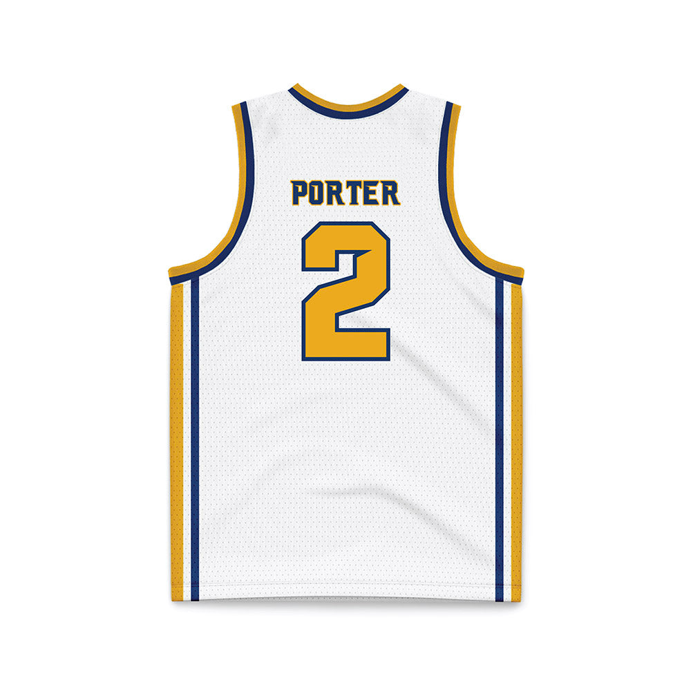 Canisius - NCAA Men's Basketball : TJ Porter - White Basketball Jersey