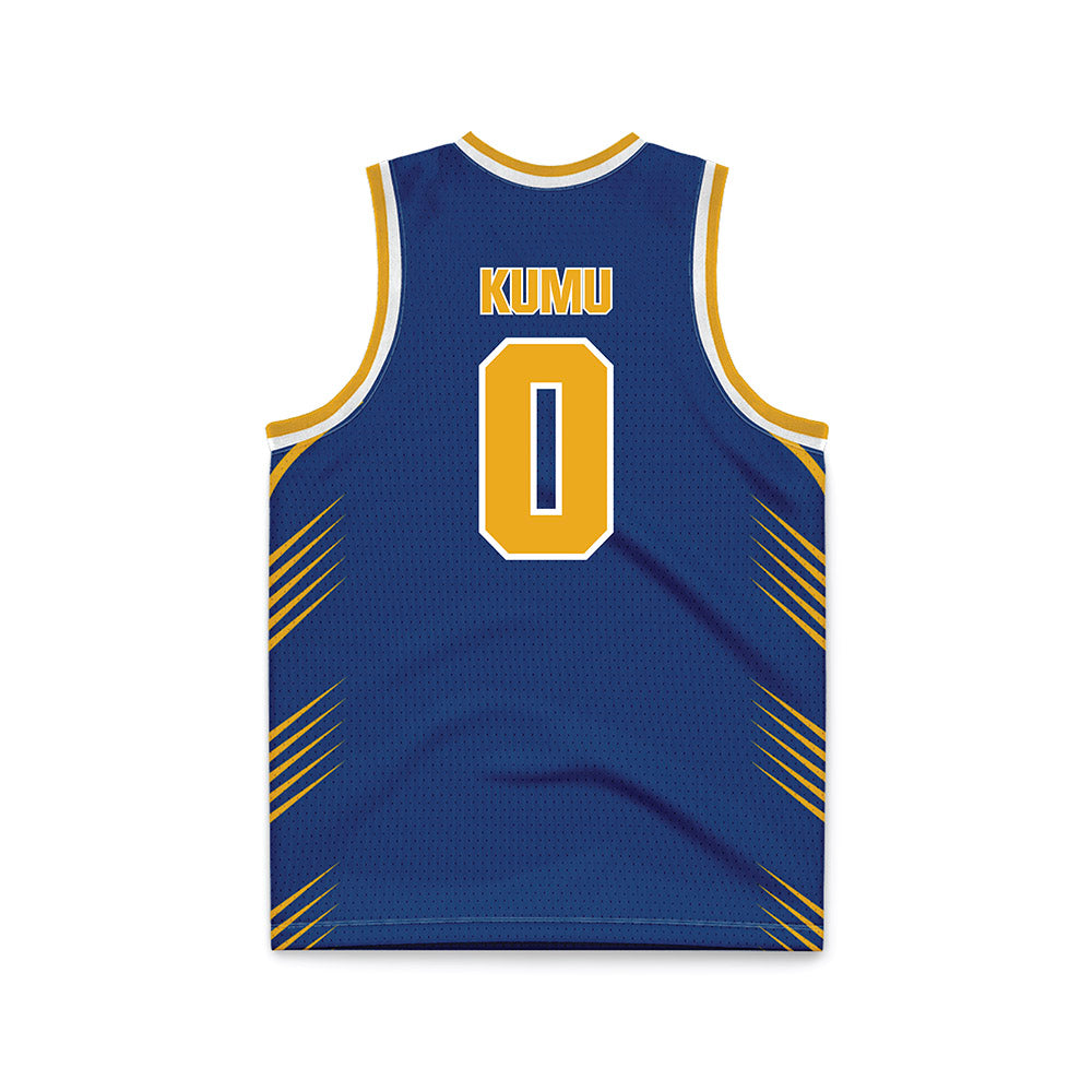 Canisius - NCAA Men's Basketball : Christopher Kumu - Navy Basketball Jersey-1