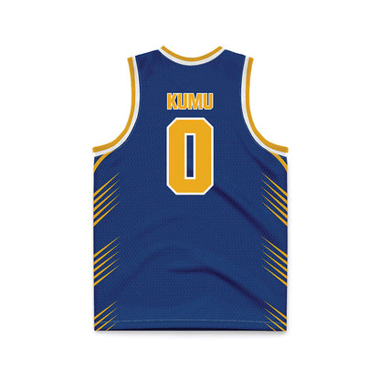 Canisius - NCAA Men's Basketball : Christopher Kumu - Navy Basketball Jersey-1