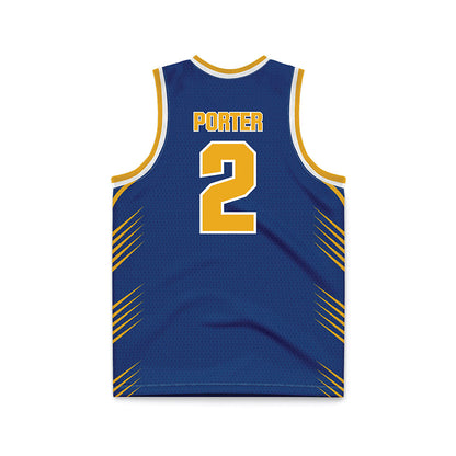 Canisius - NCAA Men's Basketball : TJ Porter - Navy Basketball Jersey