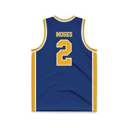 Canisius - NCAA Women's Basketball : Alex Moses - Navy Basketball Jersey-1