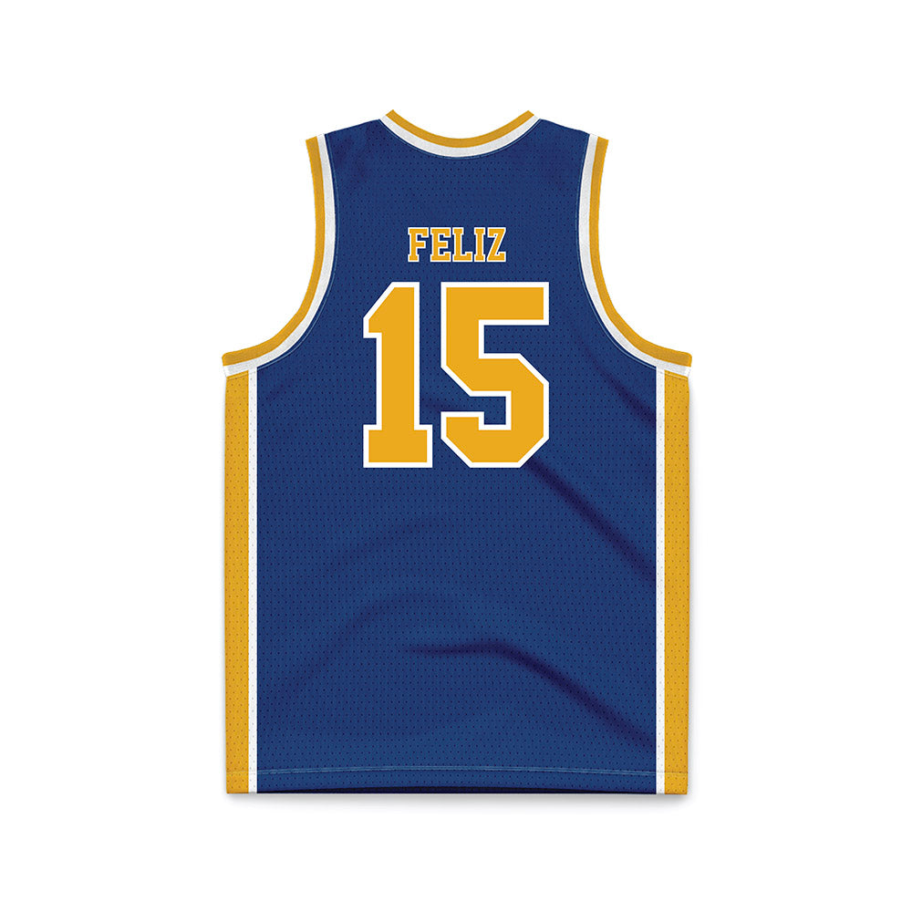 Canisius - NCAA Women's Basketball : Ileana Feliz - Navy Basketball Jersey-1