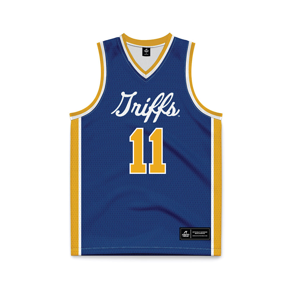 Canisius - NCAA Women's Basketball : Antionique Auston - Navy Basketball Jersey-0