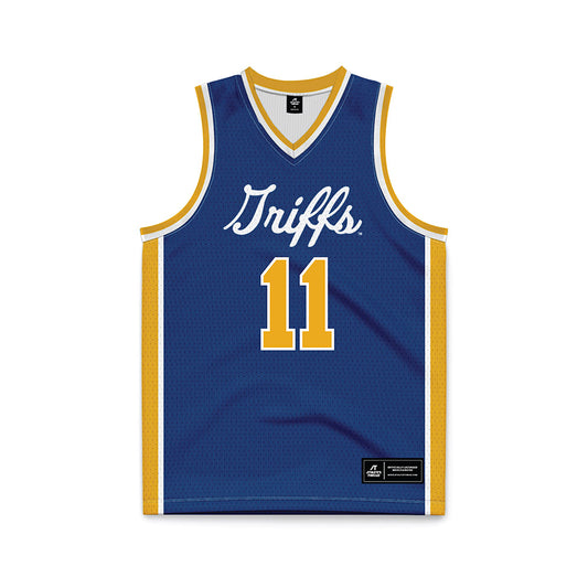 Canisius - NCAA Women's Basketball : Antionique Auston - Navy Basketball Jersey-0