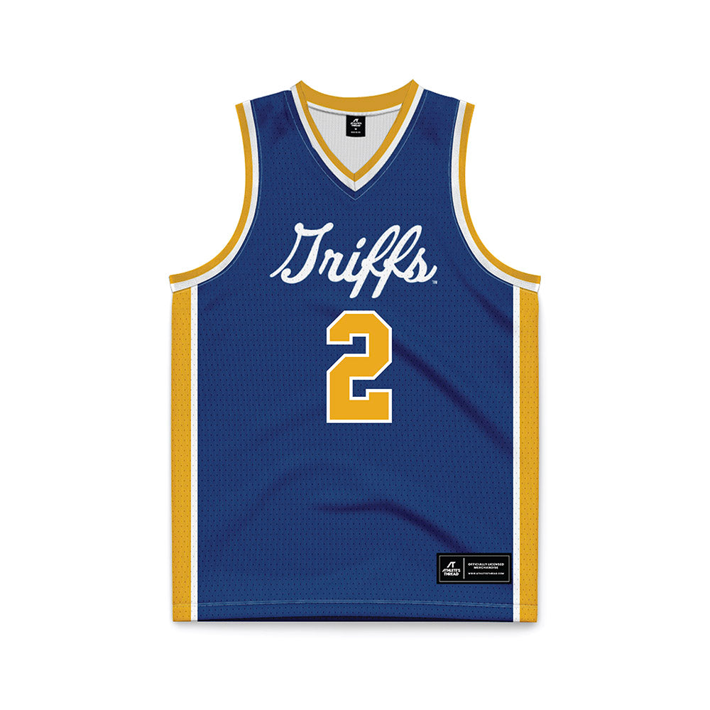 Canisius - NCAA Women's Basketball : Alex Moses - Navy Basketball Jersey-0