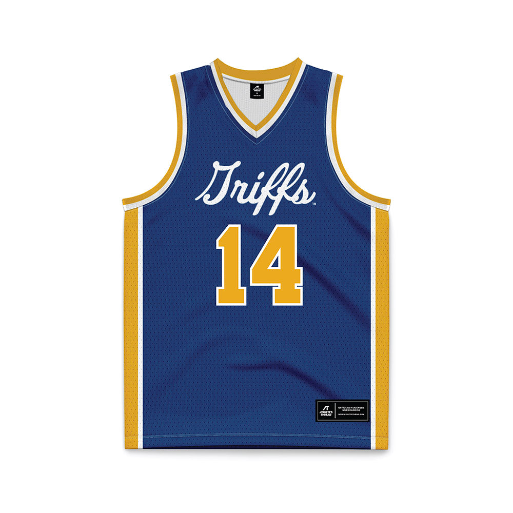 Canisius - NCAA Women's Basketball : Molly Mescall - Navy Basketball Jersey-0