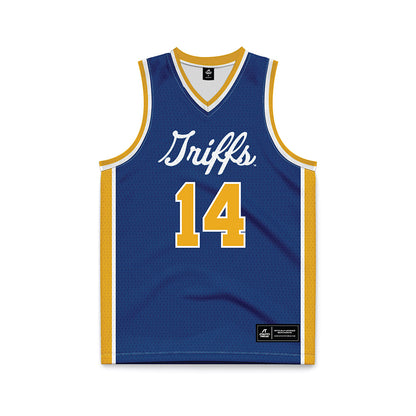 Canisius - NCAA Women's Basketball : Molly Mescall - Navy Basketball Jersey-0