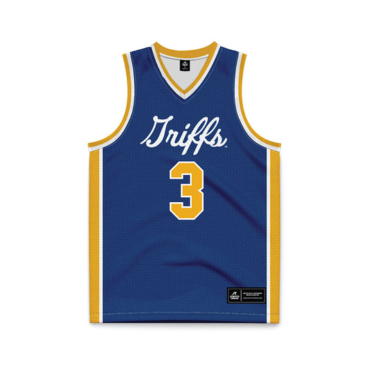 Canisius - NCAA Women's Basketball : Mary Copple - Navy Basketball Jersey-0
