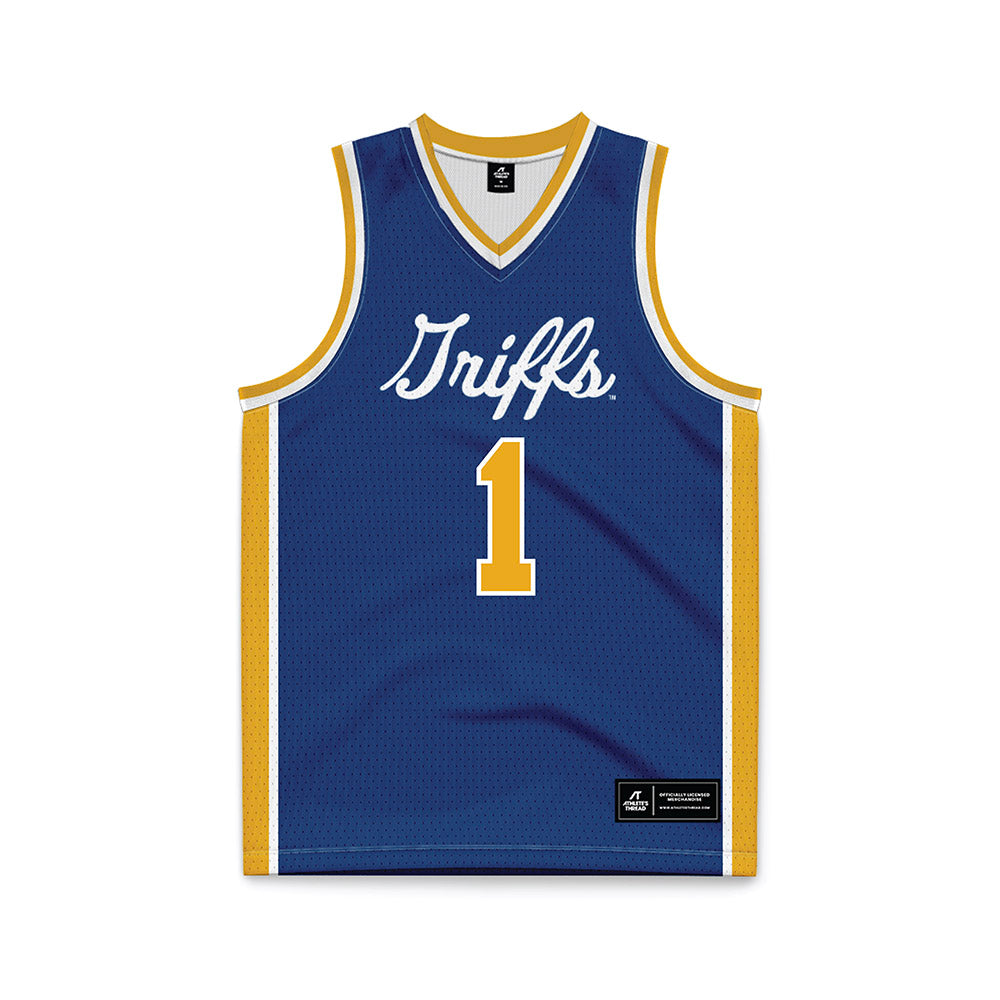 Canisius - NCAA Women's Basketball : Ari Parker - Navy Basketball Jersey-0