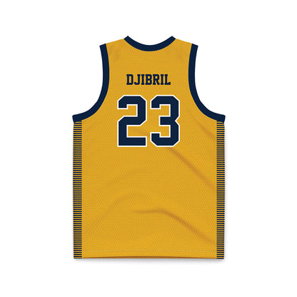 Canisius - NCAA Women's Basketball : Yasmine Djibril - Gold Basketball Jersey-1