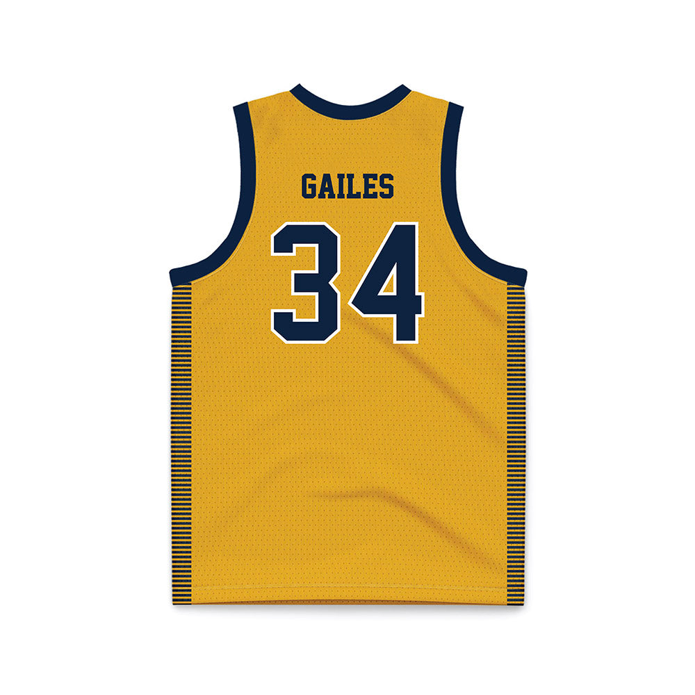 Canisius - NCAA Women's Basketball : Shariah Gailes - Gold Basketball Jersey-1