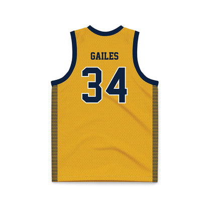 Canisius - NCAA Women's Basketball : Shariah Gailes - Gold Basketball Jersey-1