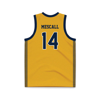 Canisius - NCAA Women's Basketball : Molly Mescall - Gold Basketball Jersey-1
