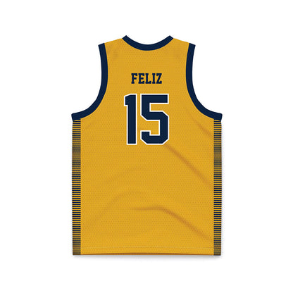 Canisius - NCAA Women's Basketball : Ileana Feliz - Gold Basketball Jersey-1