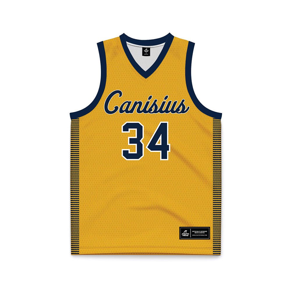 Canisius - NCAA Women's Basketball : Shariah Gailes - Gold Basketball Jersey-0