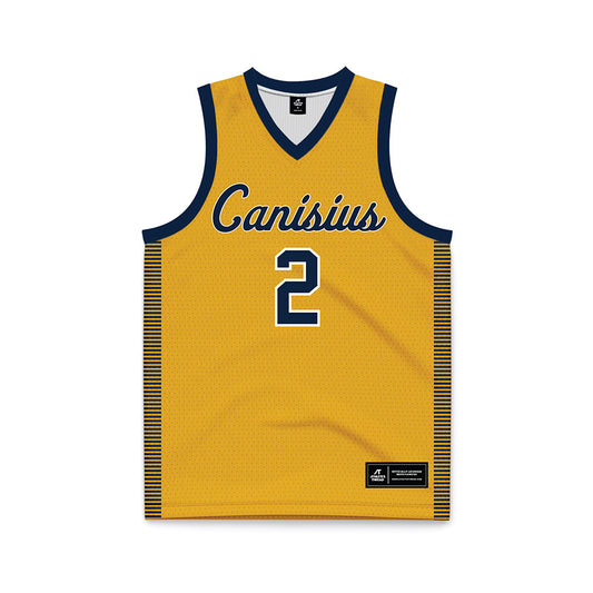 Canisius - NCAA Women's Basketball : Alex Moses - Gold Basketball Jersey-0