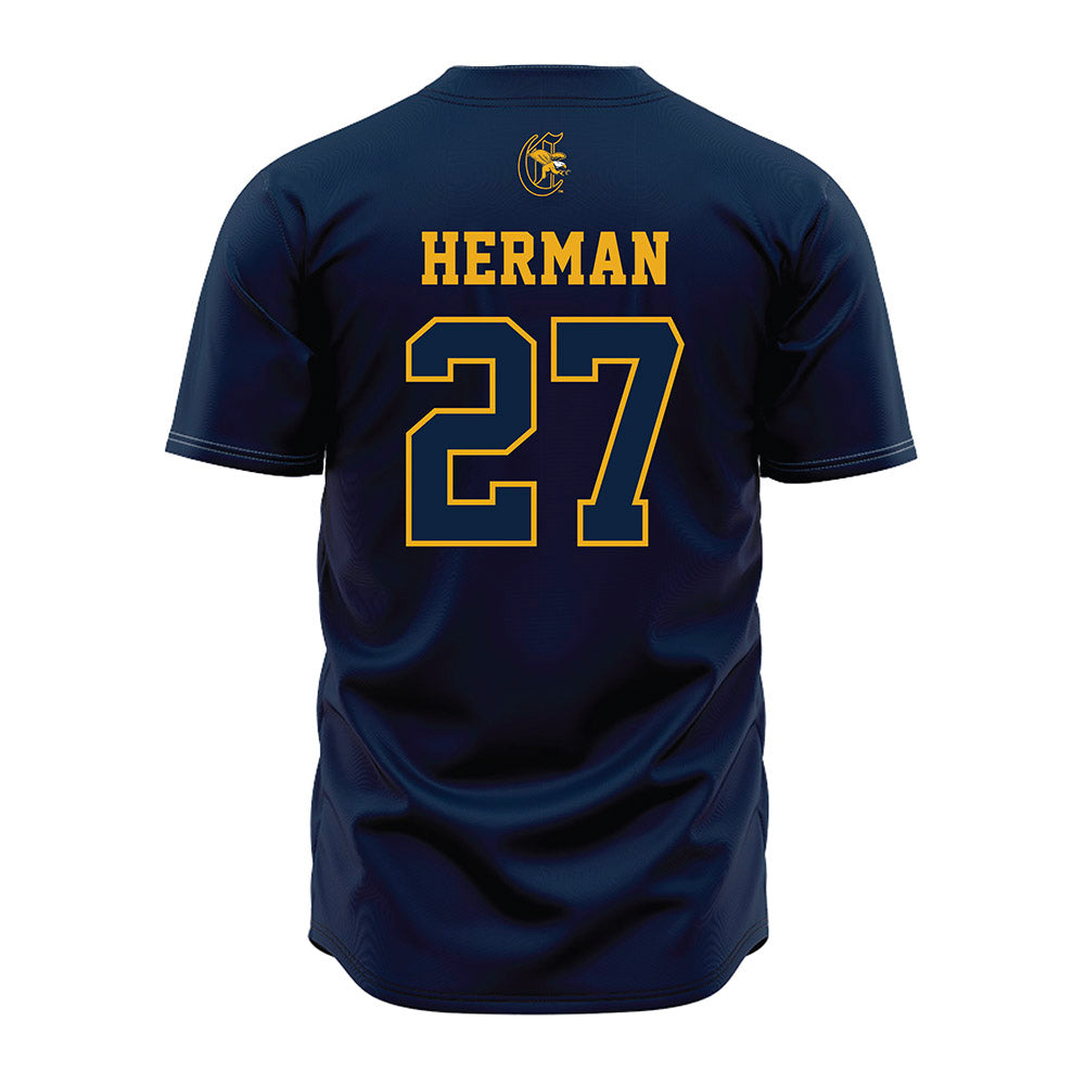 Canisius - NCAA Baseball : Blake Herman - Navy Jersey-1