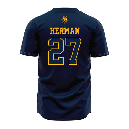 Canisius - NCAA Baseball : Blake Herman - Navy Jersey-1