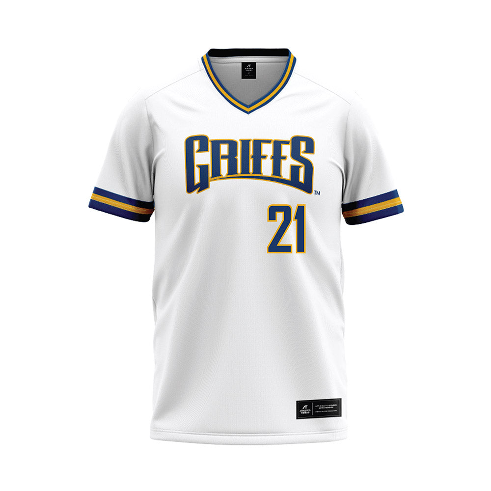 Canisius - NCAA Baseball : Trent Rudge - White Baseball Jersey-0