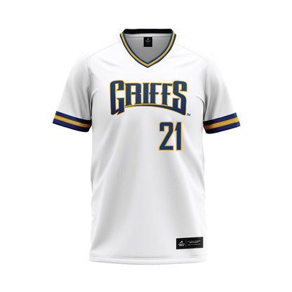 Canisius - NCAA Baseball : Trent Rudge - White Baseball Jersey-0