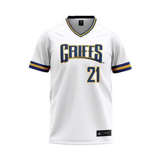 Canisius - NCAA Baseball : Trent Rudge - White Baseball Jersey-0