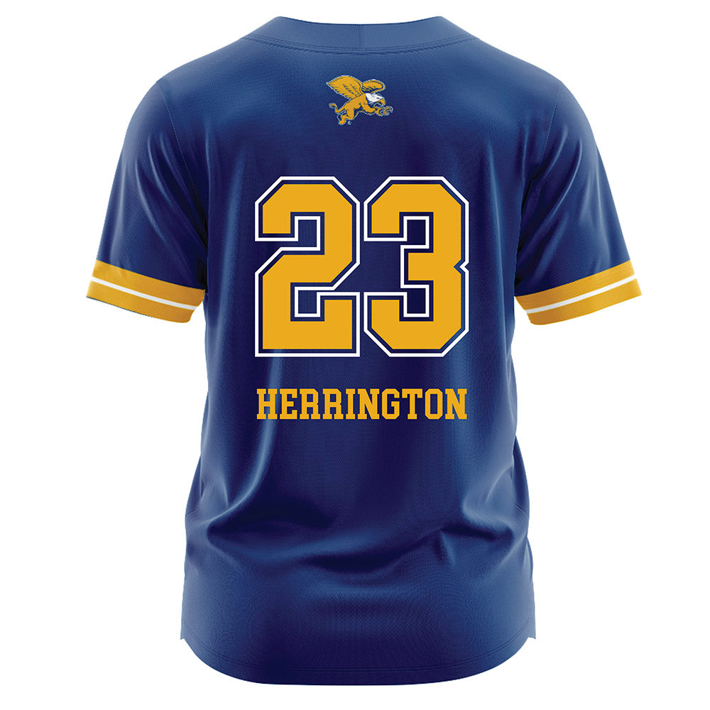 Canisius - NCAA Softball : Olivia Herrington - Navy Jersey-1