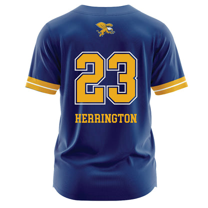 Canisius - NCAA Softball : Olivia Herrington - Navy Jersey-1