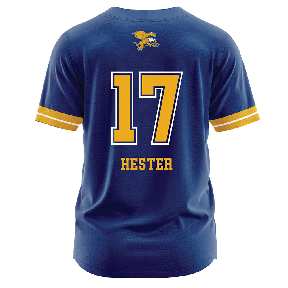 Canisius - NCAA Softball : Renee Hester - Navy Jersey-1