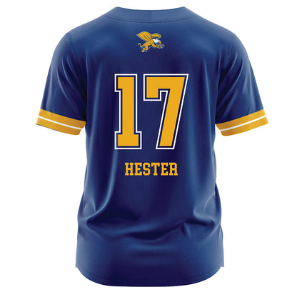 Canisius - NCAA Softball : Renee Hester - Navy Jersey-1