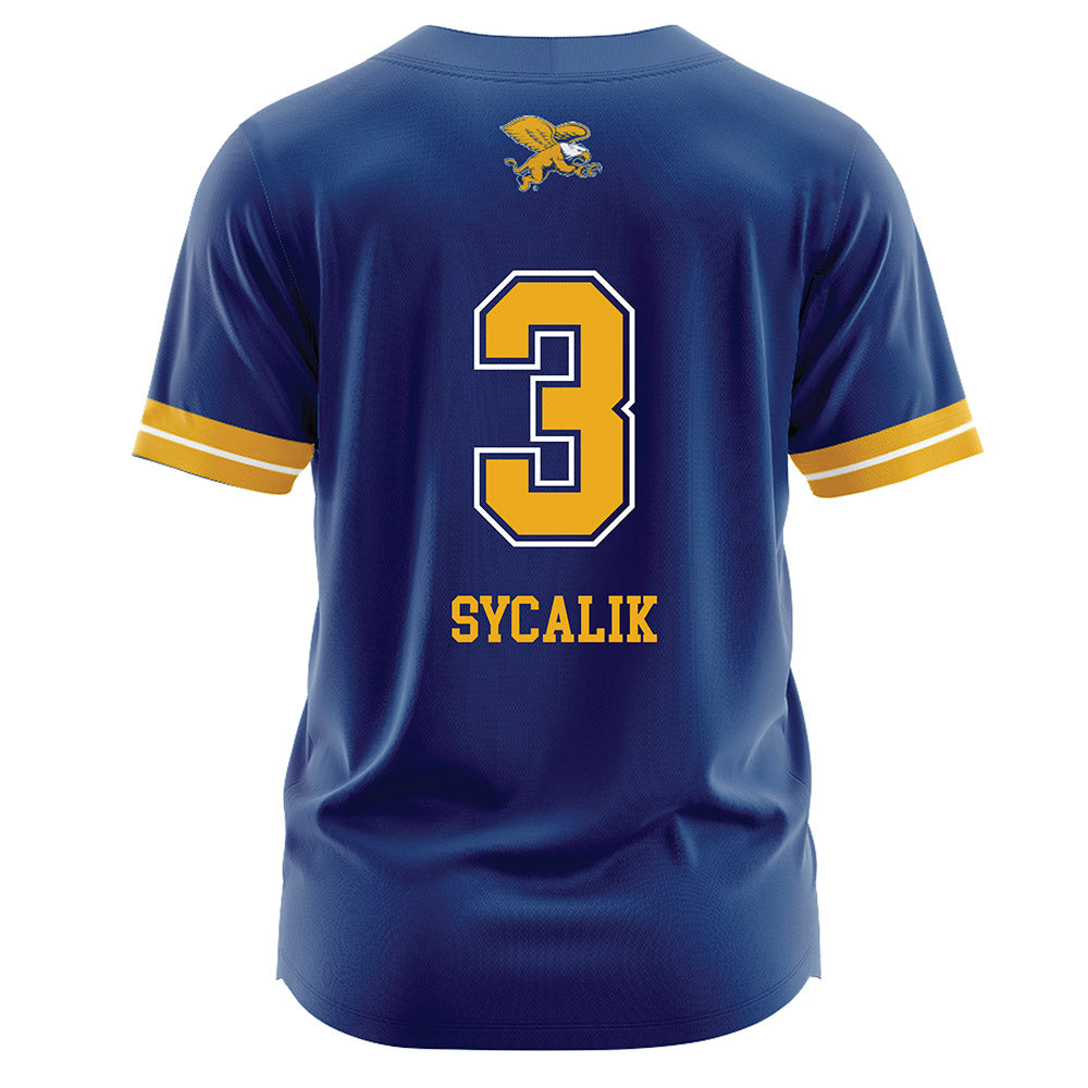 Canisius - NCAA Softball : Michaela Sycalik - Navy Jersey-1