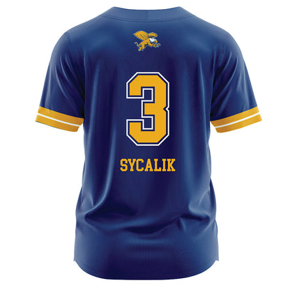 Canisius - NCAA Softball : Michaela Sycalik - Navy Jersey-1
