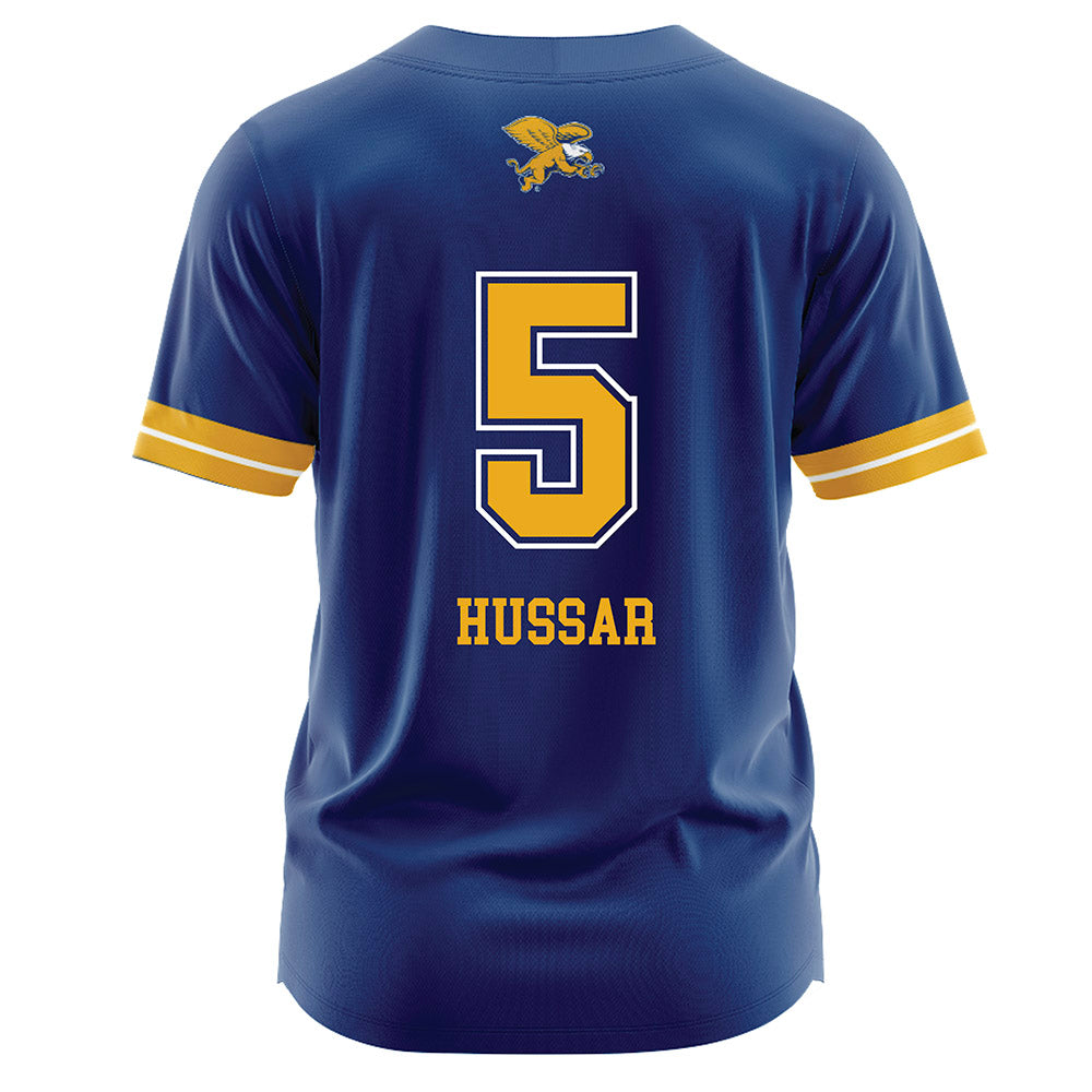 Canisius - NCAA Softball : Mikayla Hussar - Navy Jersey-1