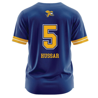 Canisius - NCAA Softball : Mikayla Hussar - Navy Jersey-1