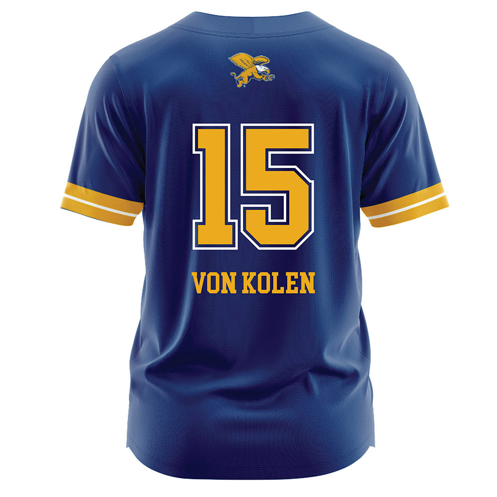 Canisius - NCAA Softball : Tabitha von Kolen - Navy Jersey-1