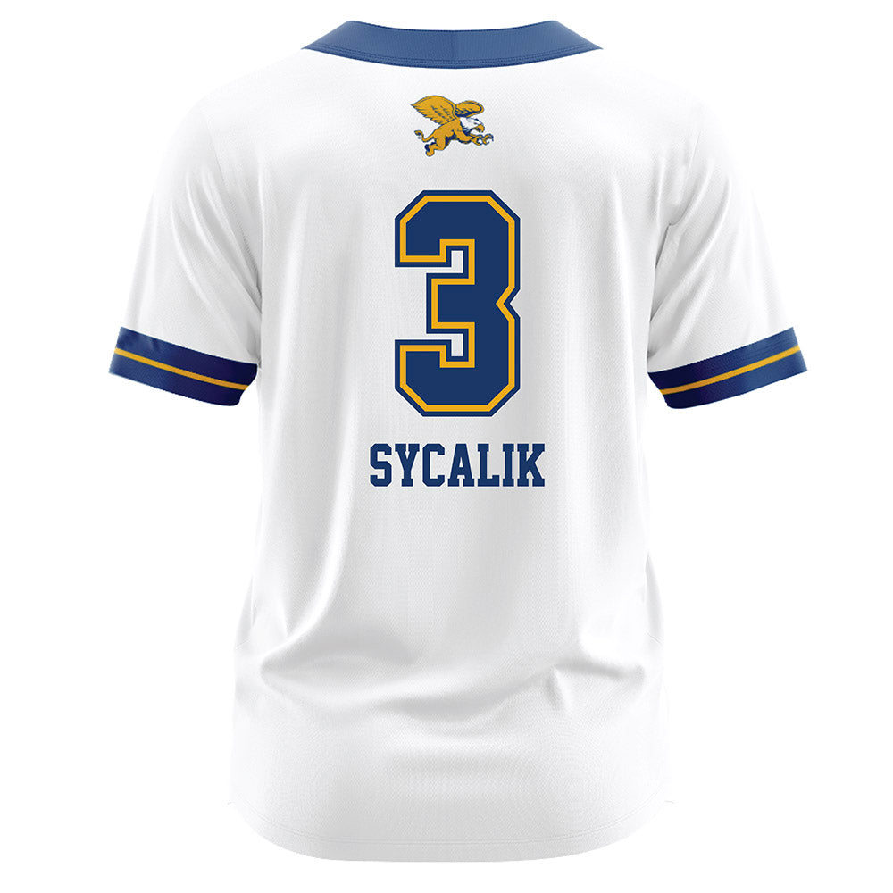 Canisius - NCAA Softball : Michaela Sycalik - White Jersey-1