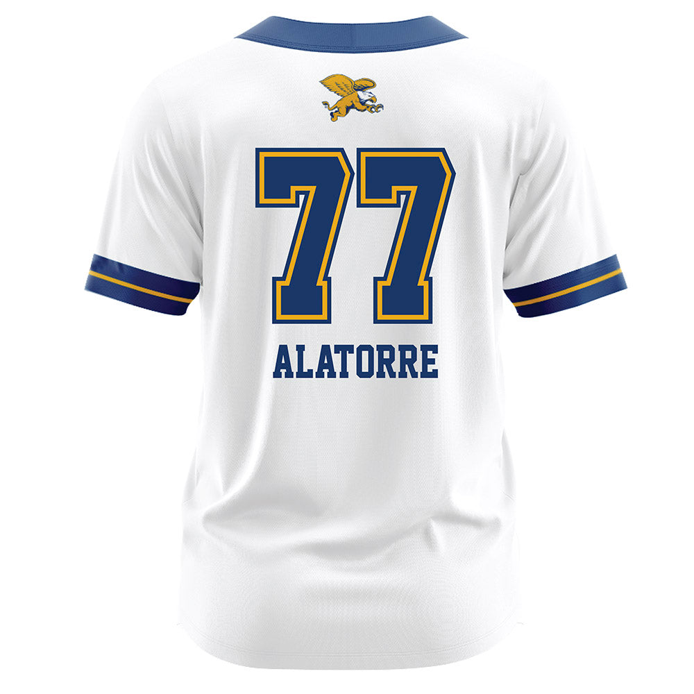 Canisius - NCAA Softball : Bailey Alatorre - White Jersey-1