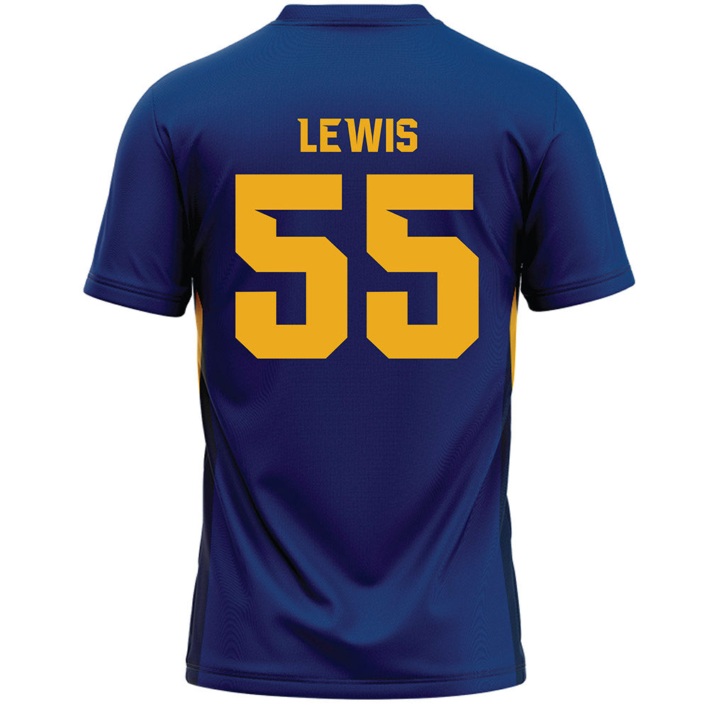 Canisius - NCAA Men's Lacrosse : Beck Lewis - Navy Lacrosse Jersey -1