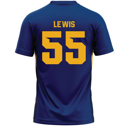 Canisius - NCAA Men's Lacrosse : Beck Lewis - Navy Lacrosse Jersey -1