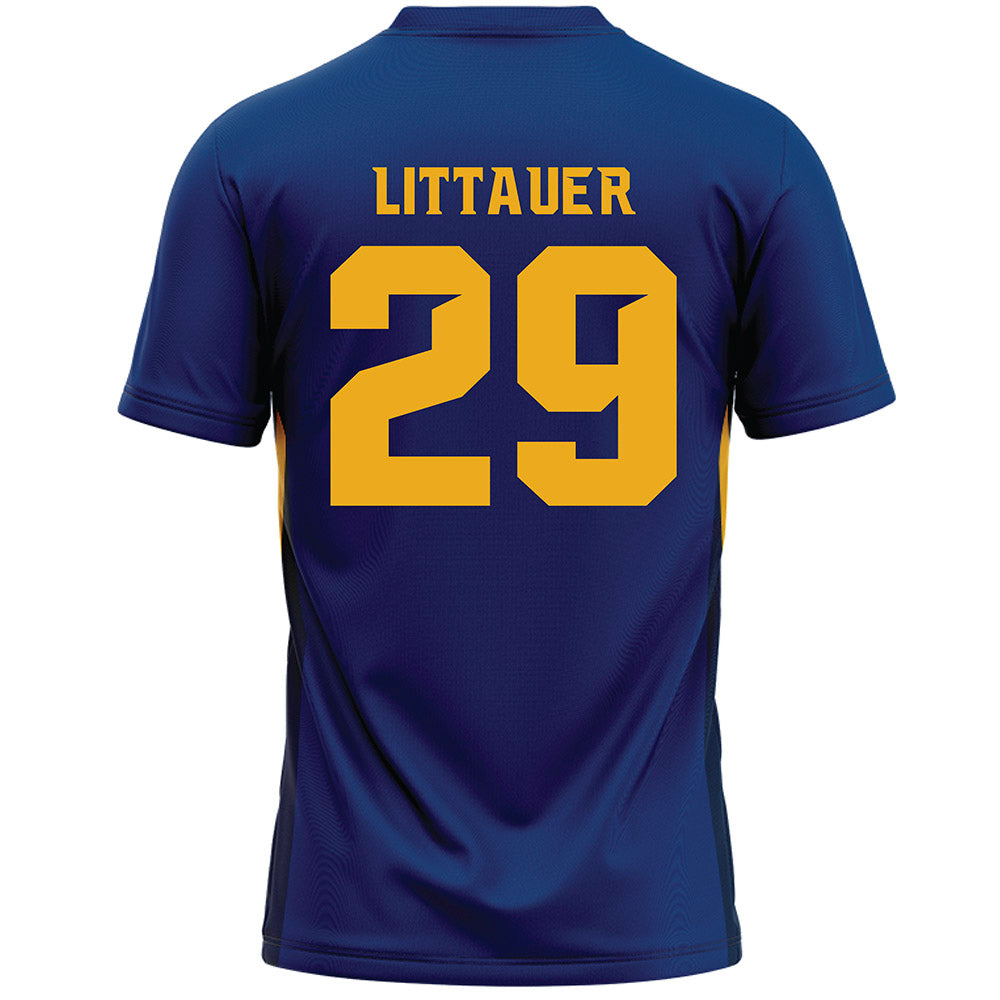 Canisius - NCAA Men's Lacrosse : Jack Littauer - Navy Lacrosse Jersey