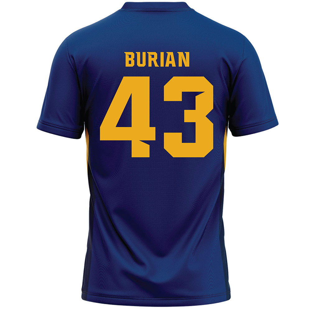 Canisius - NCAA Men's Lacrosse : Ashton Burian - Navy Lacrosse Jersey -1