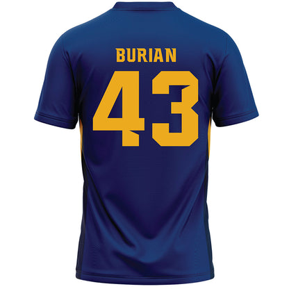 Canisius - NCAA Men's Lacrosse : Ashton Burian - Navy Lacrosse Jersey -1