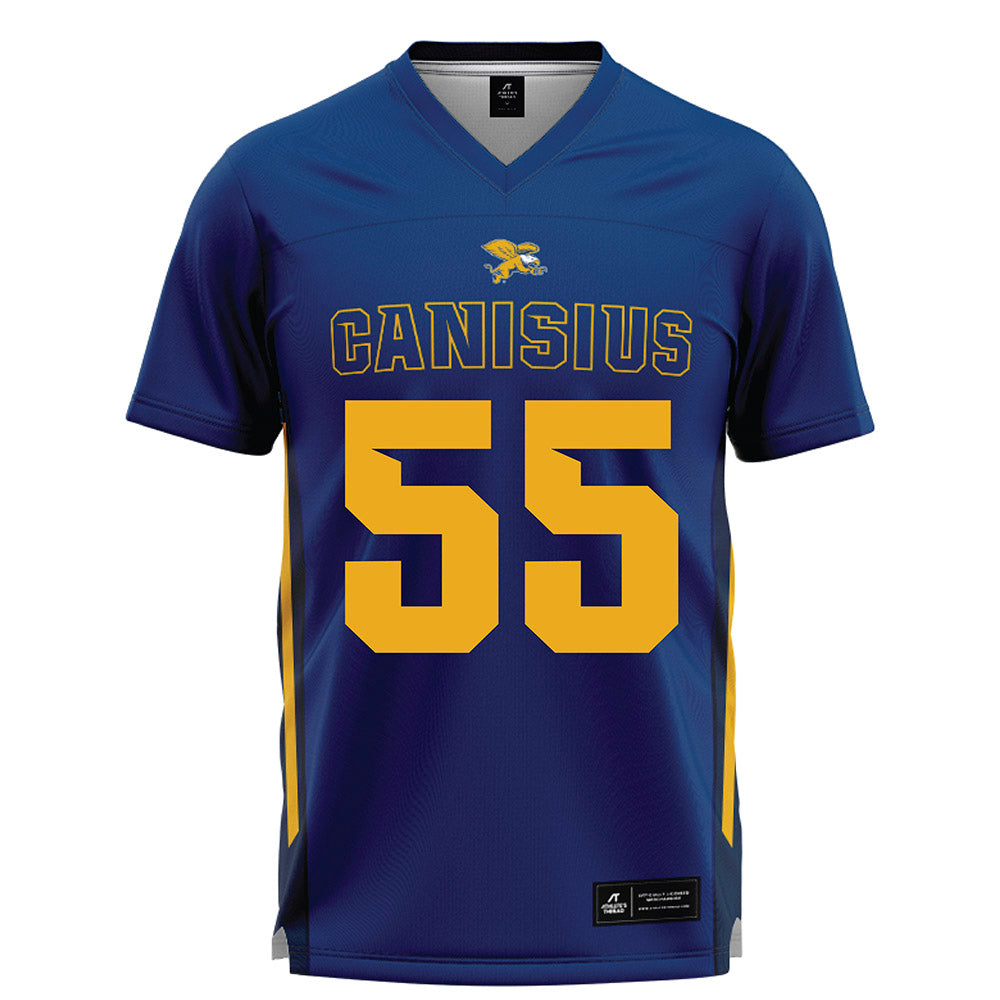 Canisius - NCAA Men's Lacrosse : Beck Lewis - Navy Lacrosse Jersey -0