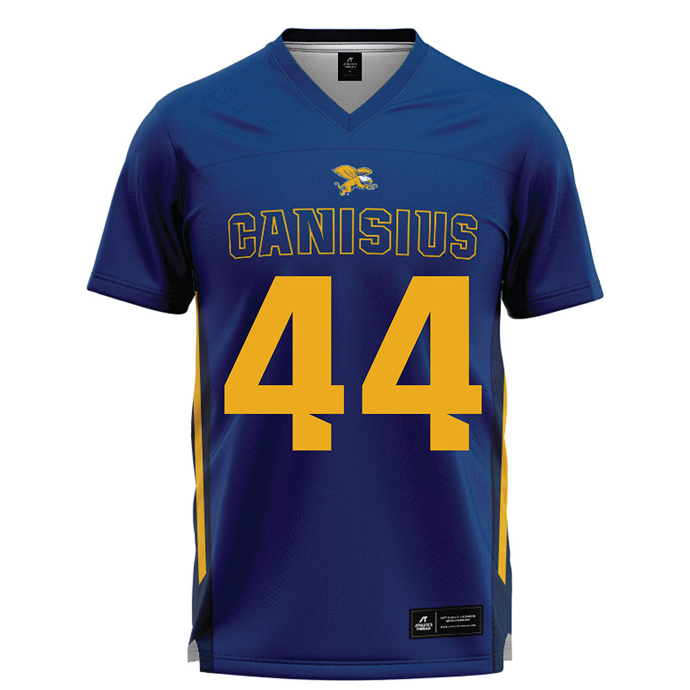 Canisius - NCAA Men's Lacrosse : Hunter Roy - Navy Lacrosse Jersey -0