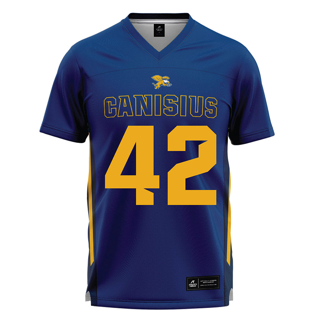 Canisius - NCAA Men's Lacrosse : Chase Fromson - Navy Lacrosse Jersey