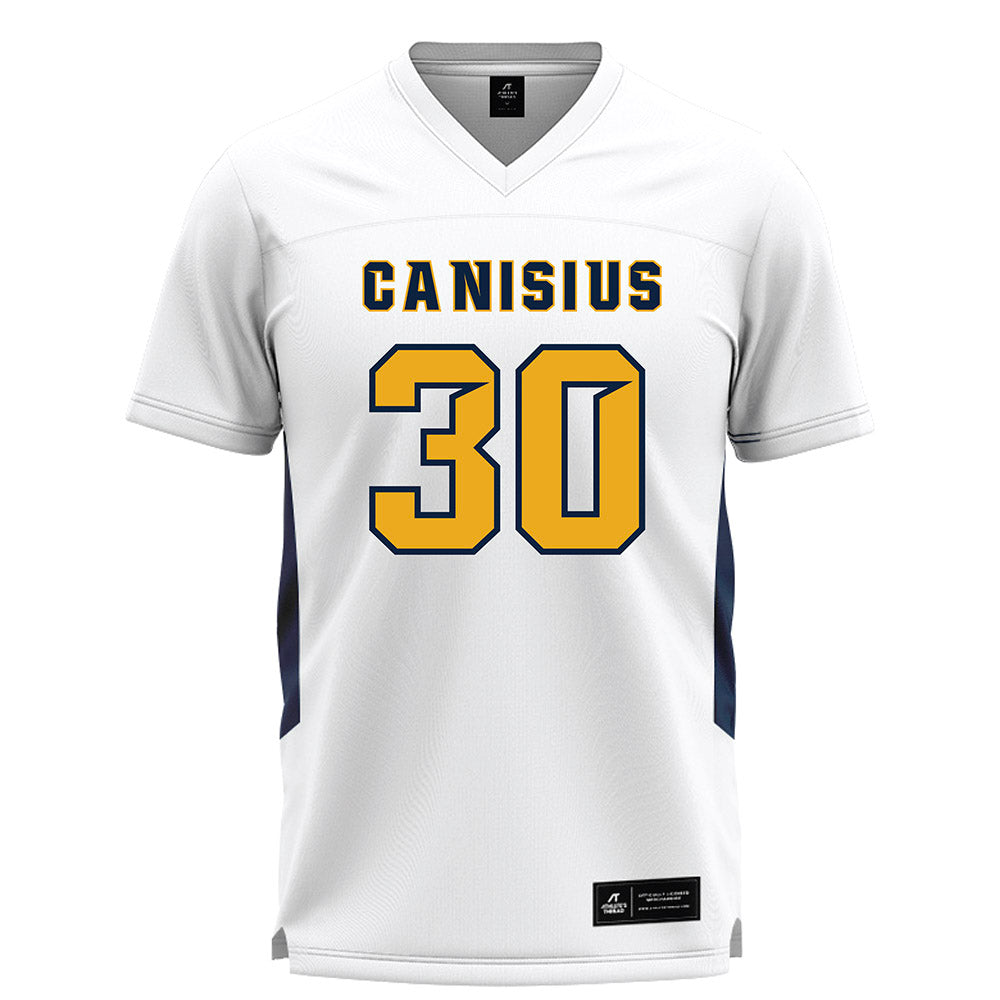 Canisius - NCAA Men's Lacrosse : TJ Ward - White Lacrosse Jersey -0