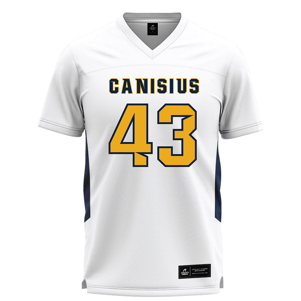 Canisius - NCAA Men's Lacrosse : Ashton Burian - White Lacrosse Jersey -0